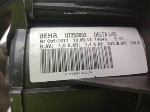 MOTOR CALEFACCION OPEL ZAFIRA TOURER C (P12)|Desguaces La Cabaña