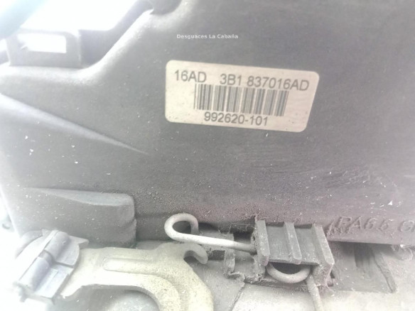 3B1837016AD CERRADURA PUERTA LAT DEL DER SEAT LEON (1M1)|Desguaces La Cabaña