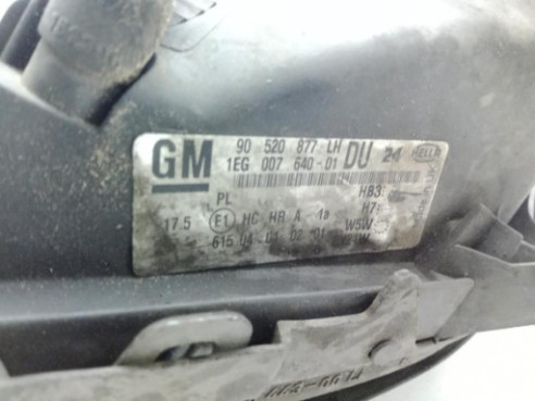 90520877LH FARO IZQUIERDO OPEL ASTRA G Fastback (T98)|Desguaces La Cabaña