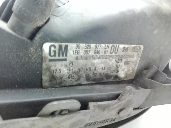 90520877LH FARO IZQUIERDO OPEL ASTRA G Fastback (T98)|Desguaces La Cabaña