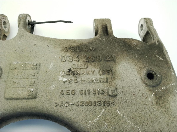 4E0511512 BRAZO SUSPENSION TRA DER INF CENTRAL VW PHAETON (3D1, 3D2, 3D3, 3D4, 3D6, 3D7, 3D8, 3D9)|Desguaces La Cabaña