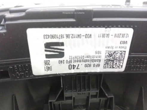 6F0920740 CUADRO INSTRUMENTOS SEAT ARONA (KJ7)|Desguaces La Cabaña