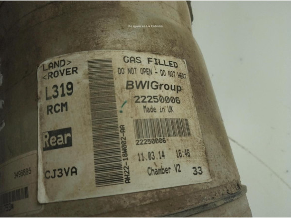 22250006 AMORTIGUADOR TRA IZQ LAND ROVER DISCOVERY IV (L319)|Desguaces La Cabaña