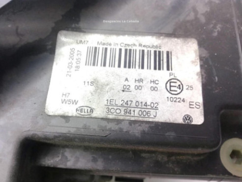 3C0941006J FARO DERECHO VW PASSAT (3C2)|Desguaces La Cabaña