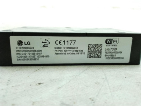 39017359 MODULO ELECTRONICO 1 OPEL ASTRA K (B16)|Desguaces La Cabaña