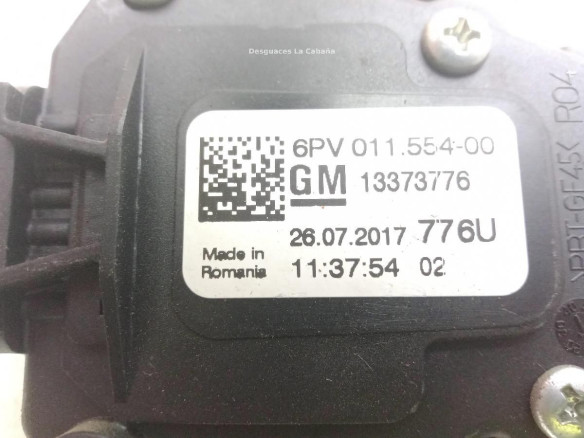 6PV01155400 POTENCIOMETRO ACELERADOR OPEL ASTRA K (B16)|Desguaces La Cabaña