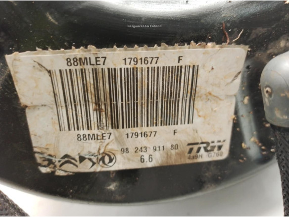 9824391180 SERVOFRENO CITROEN C4 III (BA_, BB_, BC_)|Desguaces La Cabaña