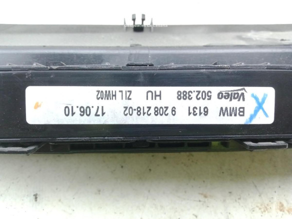922792101W MANDO CLIMA BMW X5 (E70)|Desguaces La Cabaña