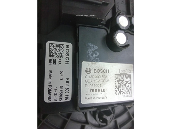 F011500116 MOTOR CALEFACCION OPEL ASTRA K (B16)|Desguaces La Cabaña
