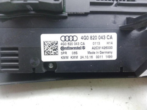 4G0820043CA MANDO CLIMA AUDI A6 (4G2, 4GC, C7)|Desguaces La Cabaña