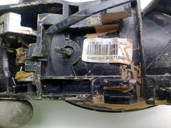 80671BA61A MANILLA PUERTA LAT DEL IZQ INT NISSAN JUKE (F15)|Desguaces La Cabaña