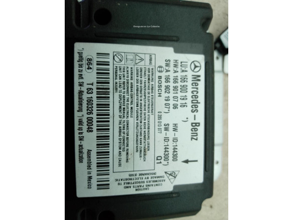 A1669001916 CENTRALITA AIRBAG MERCEDES BENZ GLE (W166)|Desguaces La Cabaña