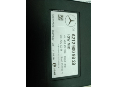 A2129009829 MODULO ELECTRONICO 1 MERCEDES BENZ GLE (W166)|Desguaces La Cabaña