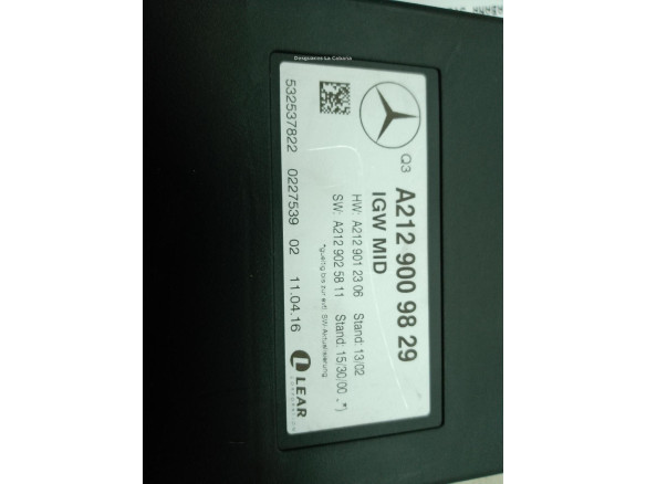 A2129009829 MODULO ELECTRONICO 1 MERCEDES BENZ GLE (W166)|Desguaces La Cabaña
