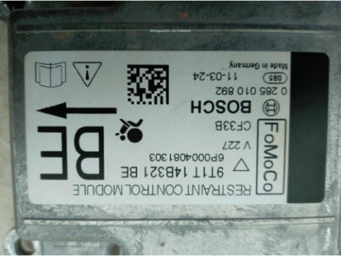 9T1T14B321BE CENTRALITA AIRBAG FORD TOURNEO CONNECT|Desguaces La Cabaña