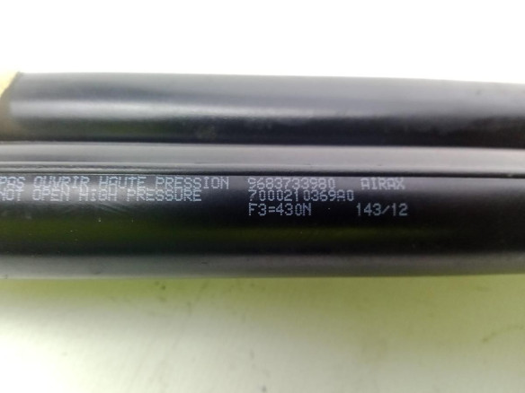 9683733980 AMORTIGUADOR PORTON / TAPA MALETA CITROEN C3 II|Desguaces La Cabaña
