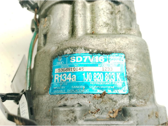 1J0820803K COMPRESOR AA SEAT LEON (1M1)|Desguaces La Cabaña