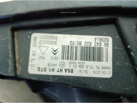 9684382280 FARO DERECHO CITROEN C4 I (LC_)|Desguaces La Cabaña
