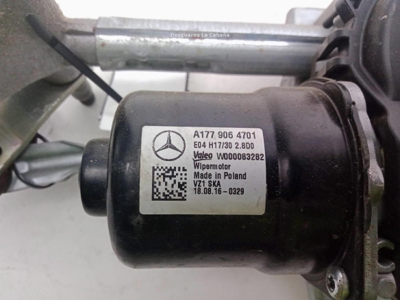 A1778200000 MOTOR LIMPIAPARABRISAS DEL MERCEDES BENZ CLASE A (W177)|Desguaces La Cabaña