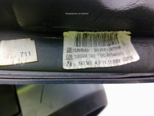 13269583 ESPEJO DER OPEL INSIGNIA A Sedán (G09)|Desguaces La Cabaña