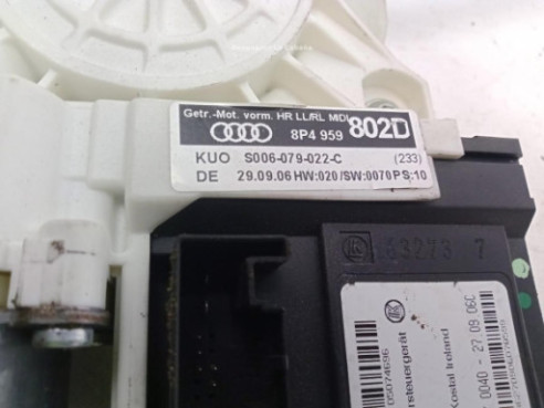 8P4959820D ELEVALUNAS PUERTA LAT TRA DER AUDI A3 Sportback (8PA)|Desguaces La Cabaña