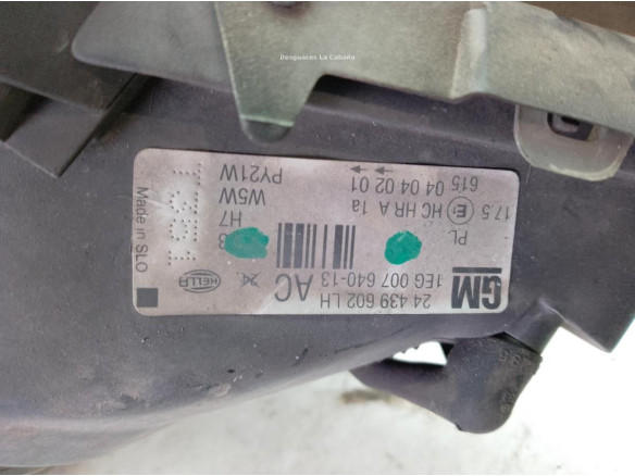 24439602LH FARO IZQUIERDO OPEL ASTRA G Fastback (T98)|Desguaces La Cabaña