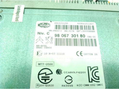 9806730180 MODULO RADIO PEUGEOT 208|Desguaces La Cabaña
