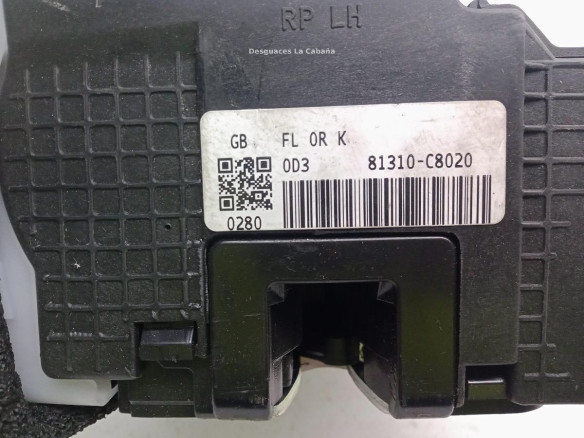 81310C8020 CERRADURA PUERTA LAT DEL IZQ HYUNDAI i20 (GB)|Desguaces La Cabaña