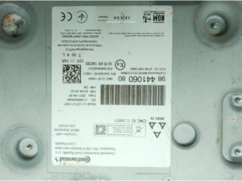9844106080 MODULO RADIO PEUGEOT 2008 II|Desguaces La Cabaña