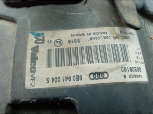 8E0941004S FARO DERECHO AUDI A4 (8E2, B6)|Desguaces La Cabaña