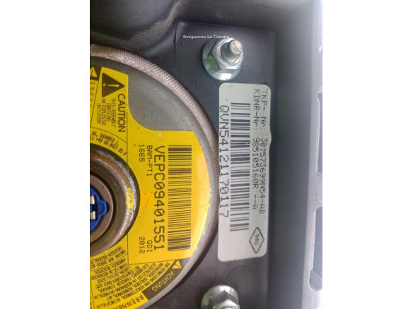QVN54121170117 AIRBAG IZQ DACIA LODGY|Desguaces La Cabaña