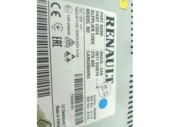 281153391R PANTALLA MULTIMEDIA DACIA DUSTER|Desguaces La Cabaña