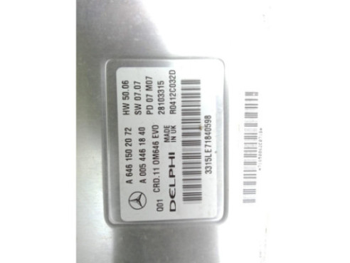 A6461502072,A0054461840, CENTRALITA MOTOR MERCEDES BENZ CLASE C (W204)|Desguaces La Cabaña