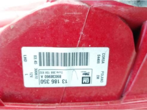 13186350 PILOTO TRA IZQ EXT OPEL CORSA D (S07)|Desguaces La Cabaña