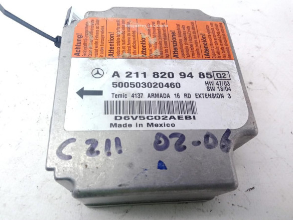 2118209485, CENTRALITA AIRBAG MERCEDES BENZ CLASE E (W211)|Desguaces La Cabaña