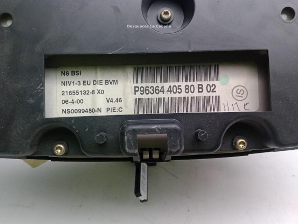 P9636440580B, CUADRO INSTRUMENTOS CITROEN XSARA (N1)|Desguaces La Cabaña