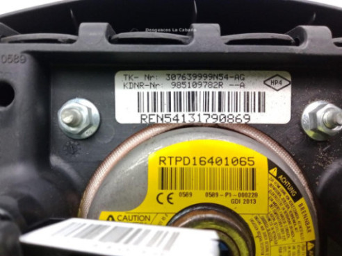 985109782R AIRBAG IZQ DACIA LOGAN II|Desguaces La Cabaña