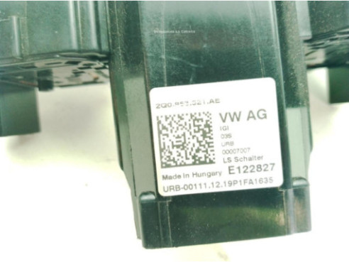 2Q0953521AE MANDO COMPLETO VW POLO (AW1, BZ1)|Desguaces La Cabaña