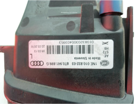 8T0941699G NIEBLA DEL IZQ AUDI A5 Sportback (8TA)|Desguaces La Cabaña