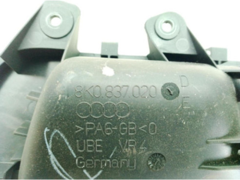 8K0837020 MANILLA PUERTA LAT DEL DER INT AUDI A5 Sportback (8TA)|Desguaces La Cabaña