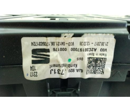 6J0920731J CUADRO INSTRUMENTOS SEAT TOLEDO IV (KG3)|Desguaces La Cabaña