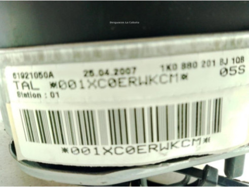 1K0880201BJ AIRBAG DER VW GOLF V (1K1)|Desguaces La Cabaña