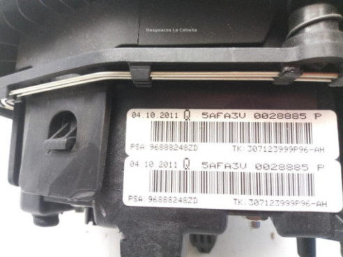 96888248ZD KIT AIRBAGS + SALPICADERO + CINTURONES O ANCLAJE + CENTRALIT CITROEN DS4|Desguaces La Cabaña