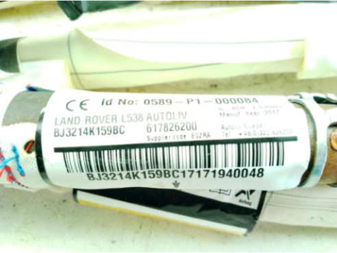 BJ3214K159BC AIRBAG CORTINA DER LAND ROVER RANGE ROVER EVOQUE (L538)|Desguaces La Cabaña