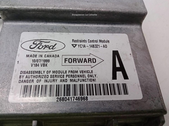YC1A14B321AD, CENTRALITA AIRBAG FORD TRANSIT Furgón (FA_ _)|Desguaces La Cabaña