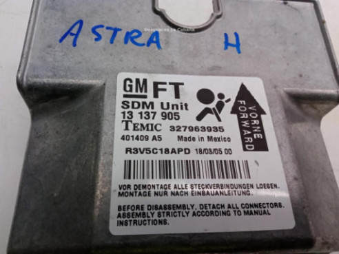 13137905, CENTRALITA AIRBAG OPEL ASTRA H (A04)|Desguaces La Cabaña