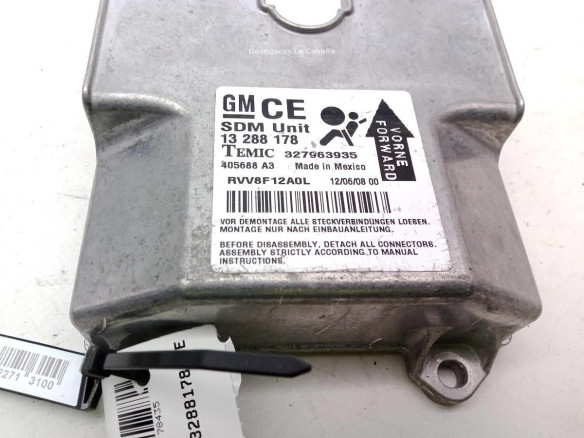 13288178,CE, CENTRALITA AIRBAG OPEL ASTRA H (A04)|Desguaces La Cabaña