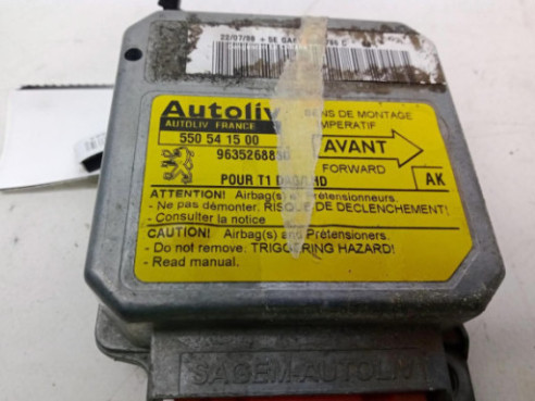 55051500,9635268880, CENTRALITA AIRBAG PEUGEOT 206 Fastback (2A/C)|Desguaces La Cabaña