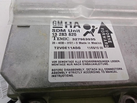 13283820HA, CENTRALITA AIRBAG OPEL CORSA D (S07)|Desguaces La Cabaña