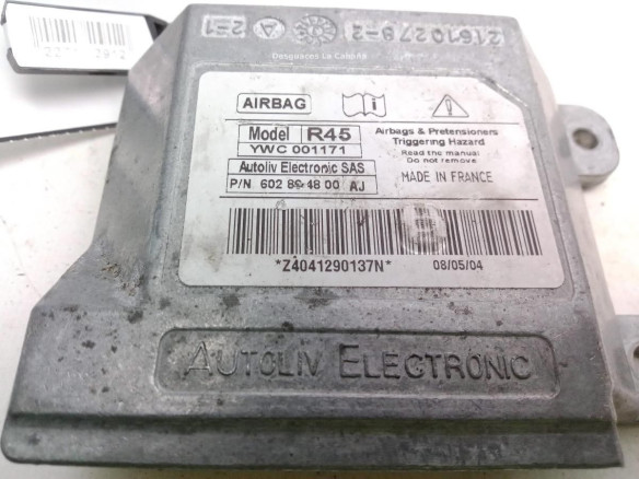 602864800, CENTRALITA AIRBAG ROVER 45 (RT)|Desguaces La Cabaña
